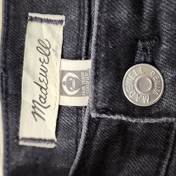 Madewell Limited-Edition Drop: The 90's Straight Black Studded Jeans Womens Plus - Picture 11 of 13